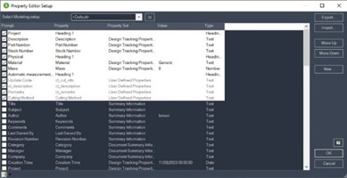 Property Editor Setup – to customize your pallet